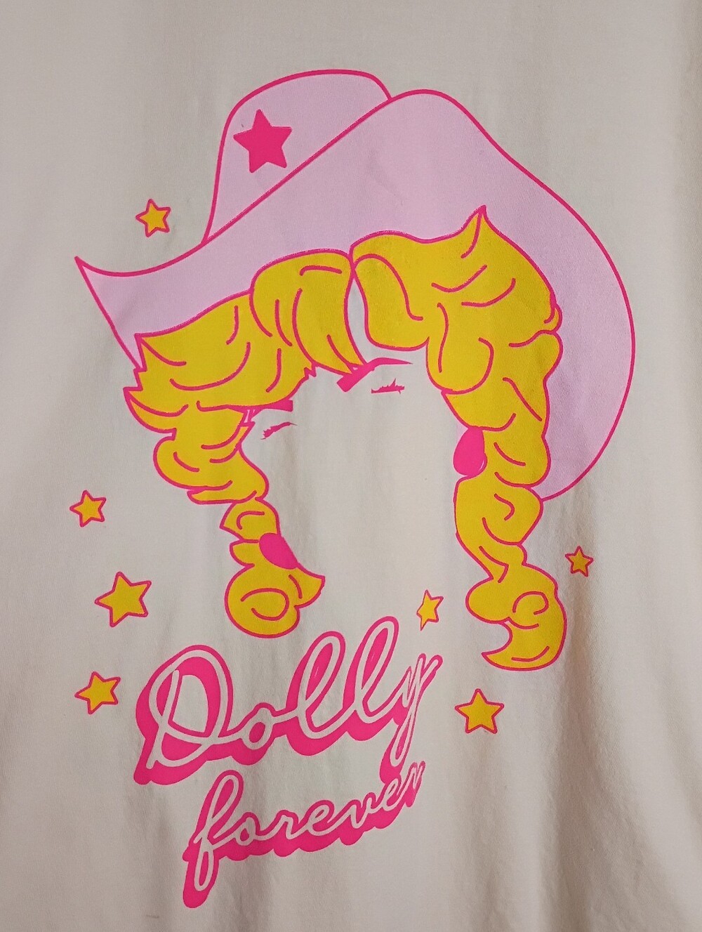 Dolly Parton M T-shirt Pink Cowgirl Hat Western - Picture 3 of 4